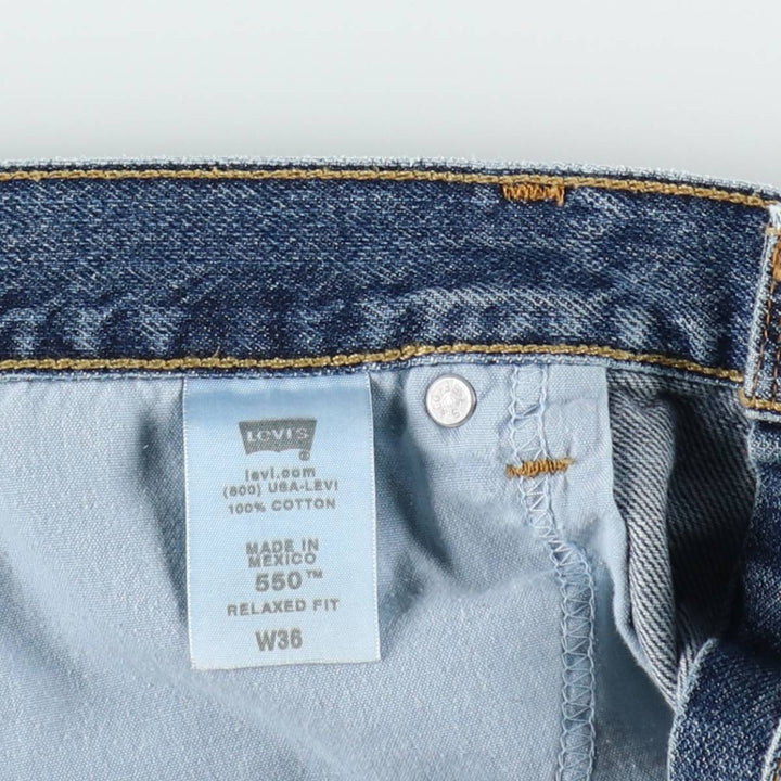 Levi's 550 Relaxed Fit Denim Shorts, Men's Size W36 cotton blue type Vintage Second Hand