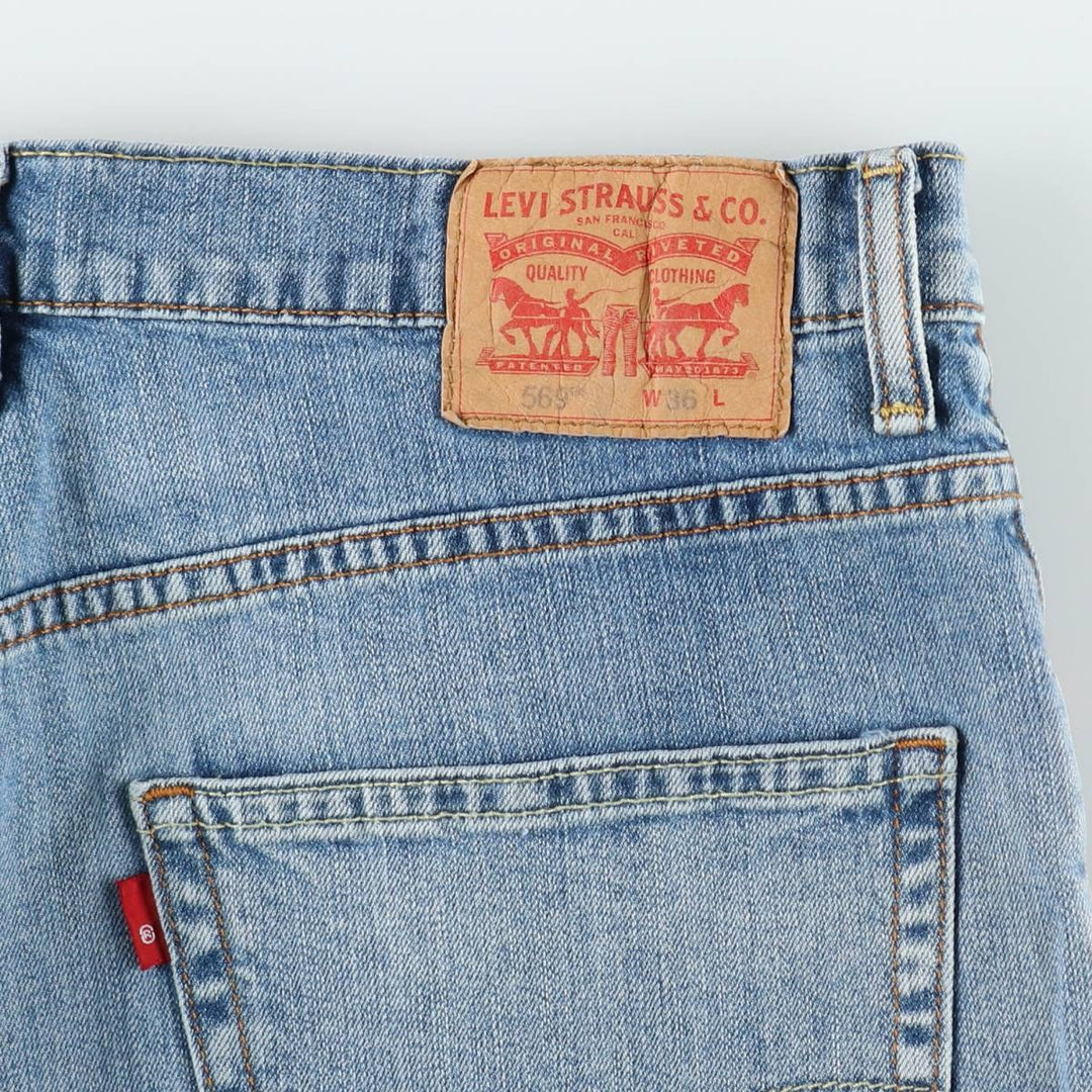 Levi's 569 denim shorts, half pants, jorts, men's size w36 cotton blue type Vintage Second Hand