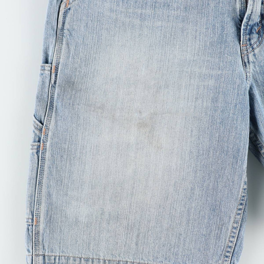 Levi's CARPENTER denim shorts, men's size W36 (approx.). cotton Blue type light blue Vintage Second Hand