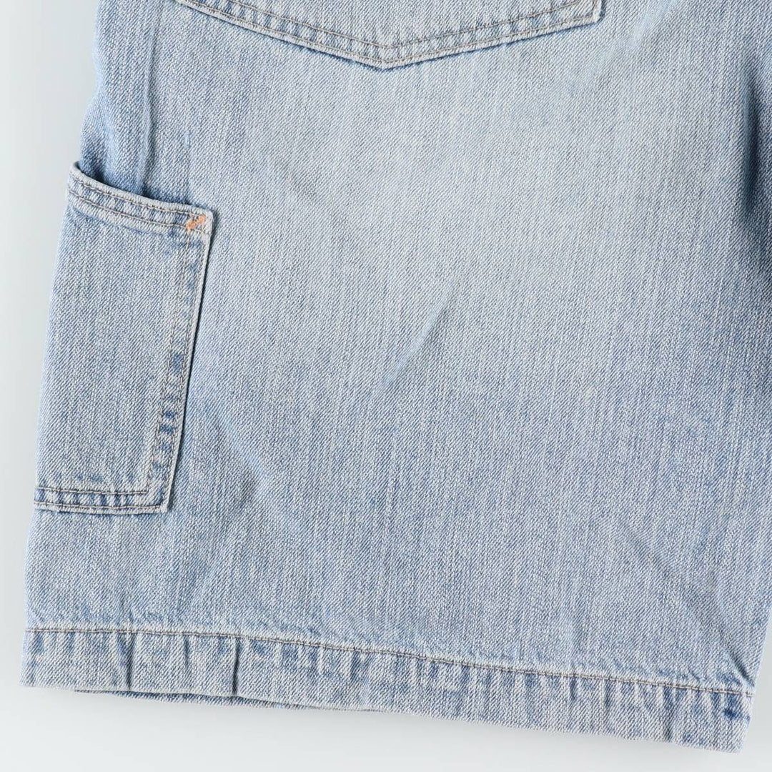 Levi's CARPENTER denim shorts, men's size W36 (approx.). cotton Blue type light blue Vintage Second Hand