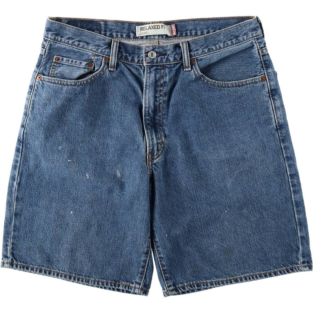 Levi's 550 Relaxed Fit Denim Shorts, Men's Size W36 cotton blue type Vintage Second Hand