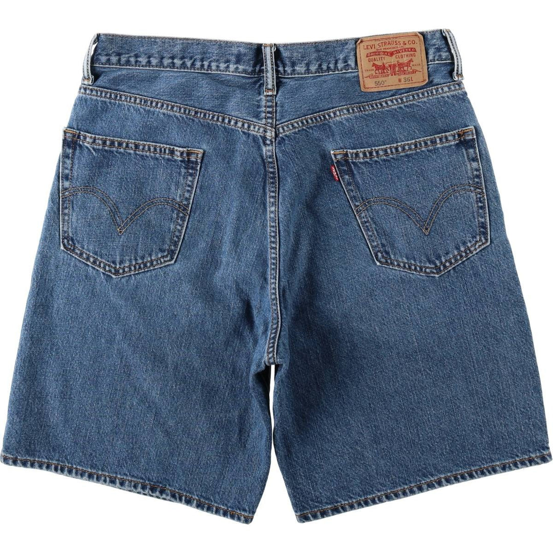 Levi's 550 Relaxed Fit Denim Shorts, Men's Size W36 cotton blue type Vintage Second Hand