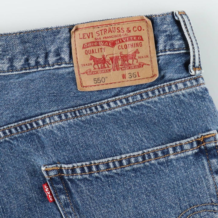 Levi's 550 Relaxed Fit Denim Shorts, Men's Size W36 cotton blue type Vintage Second Hand