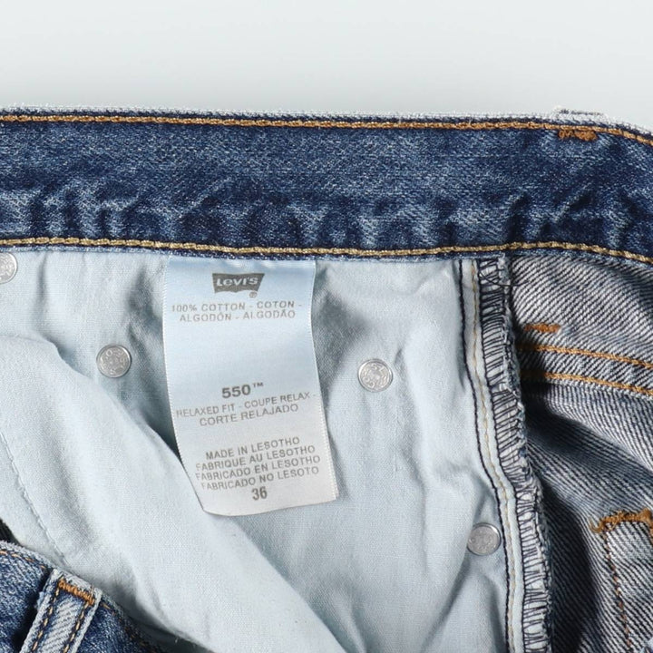 Levi's 550 Relaxed Fit Denim Shorts, Men's Size W36 cotton blue type Vintage Second Hand
