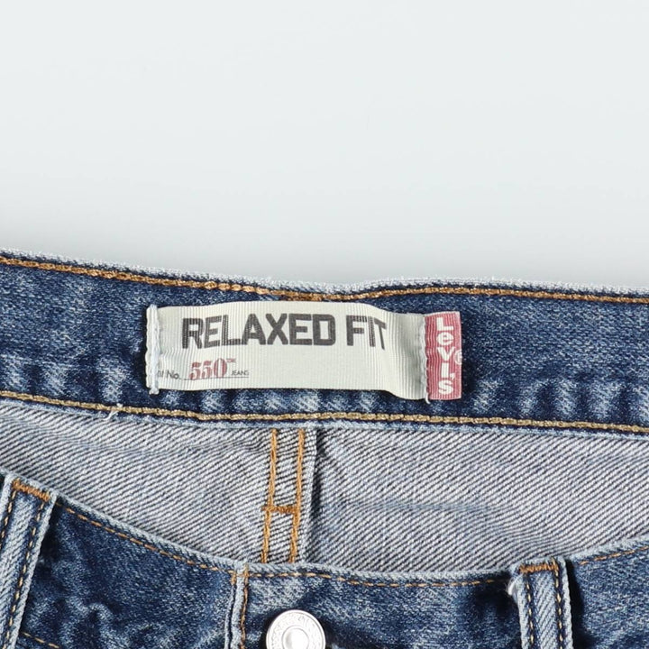 Levi's 550 Relaxed Fit Denim Shorts, Men's Size W36 cotton blue type Vintage Second Hand