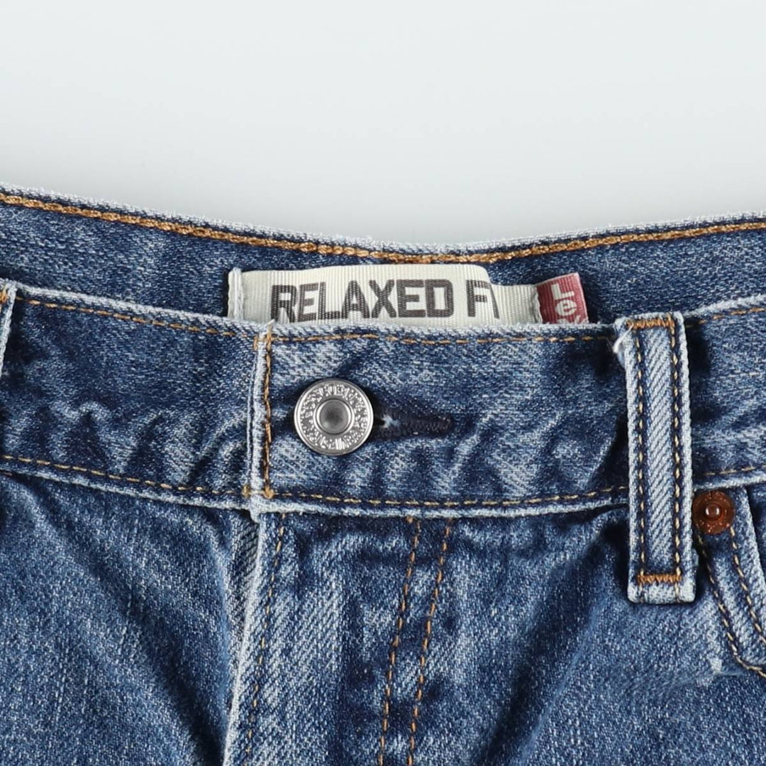 Levi's 550 Relaxed Fit Denim Shorts, Men's Size W36 cotton blue type Vintage Second Hand