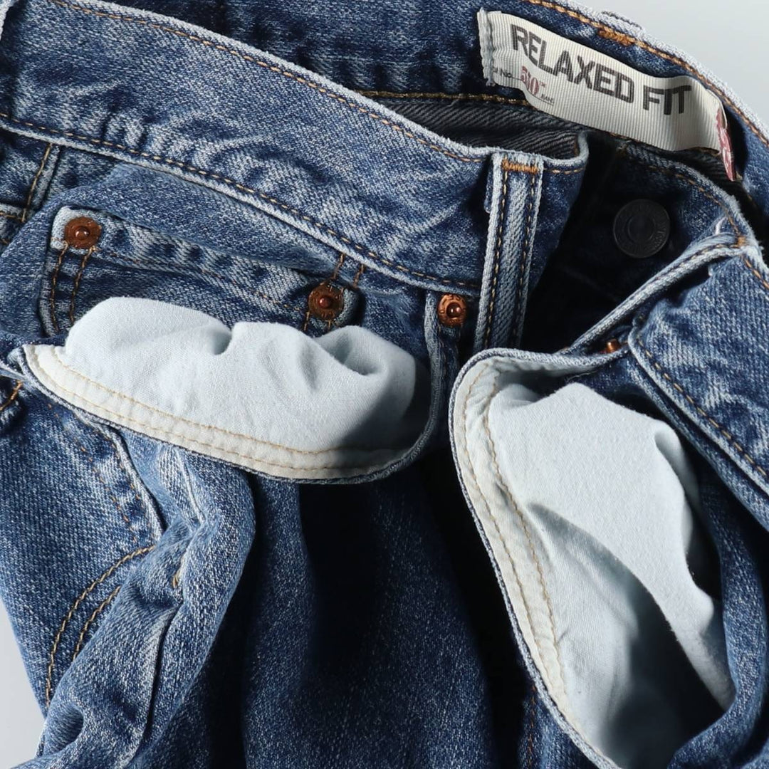 Levi's 550 Relaxed Fit Denim Shorts, Men's Size W36 cotton blue type Vintage Second Hand