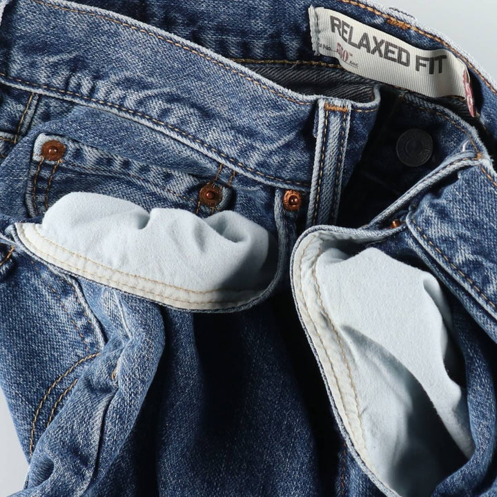 Levi's 550 Relaxed Fit Denim Shorts, Men's Size W36 cotton blue type Vintage Second Hand