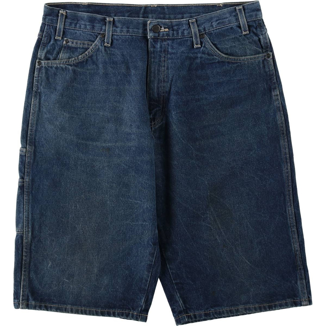 2000s-era Dickies denim shorts, men's size W37 (approx.) cotton blue type Vintage Second Hand