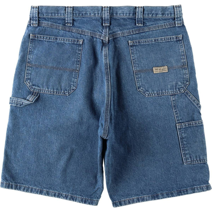 Wrangler CARPENTER Denim Painter Shorts, Shorts, Men's, W37 equivalent cotton blue type Vintage Second Hand