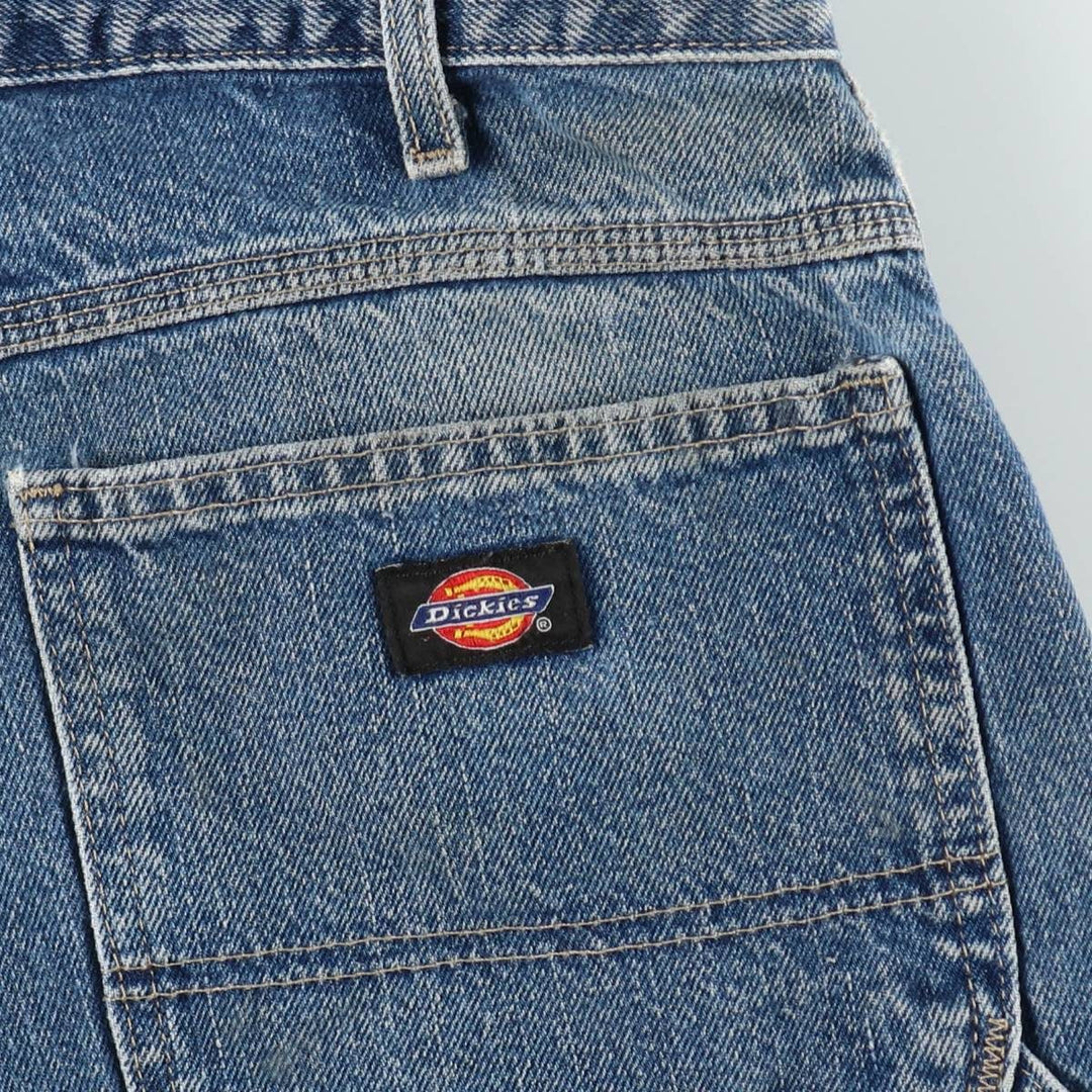 Dickies denim painter shorts, half pants, men's size w37 cotton blue type Vintage Second Hand