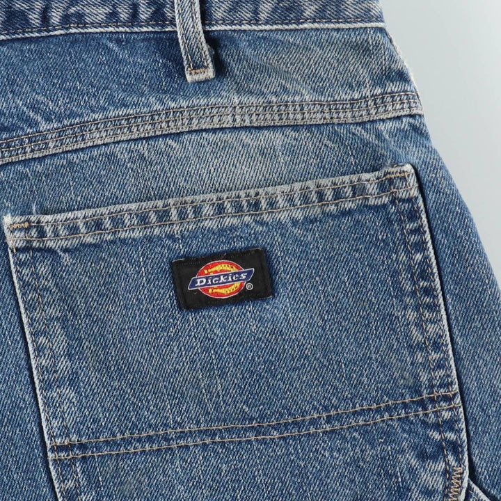 Dickies denim painter shorts, half pants, men's size w37 cotton blue type Vintage Second Hand