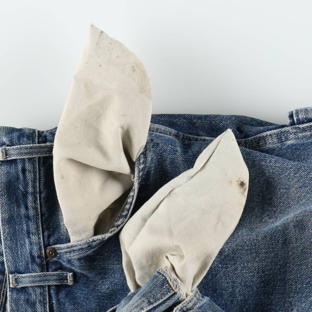 Dickies denim painter shorts, half pants, men's size w37 cotton blue type Vintage Second Hand
