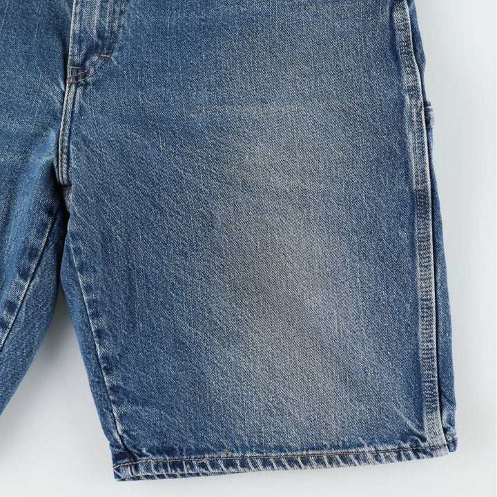 Dickies denim painter shorts, half pants, men's size w37 cotton blue type Vintage Second Hand