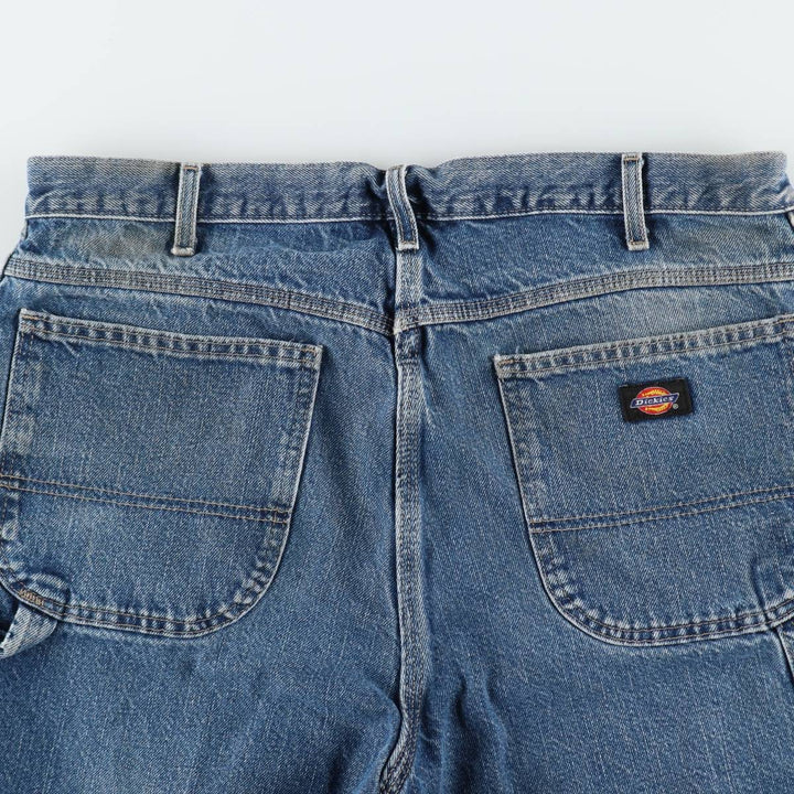 Dickies denim painter shorts, half pants, men's size w37 cotton blue type Vintage Second Hand