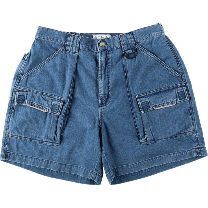 2000'S Columbia PFG Denim Shorts, Women's XL (W31 equivalent) cotton blue type Vintage Second Hand
