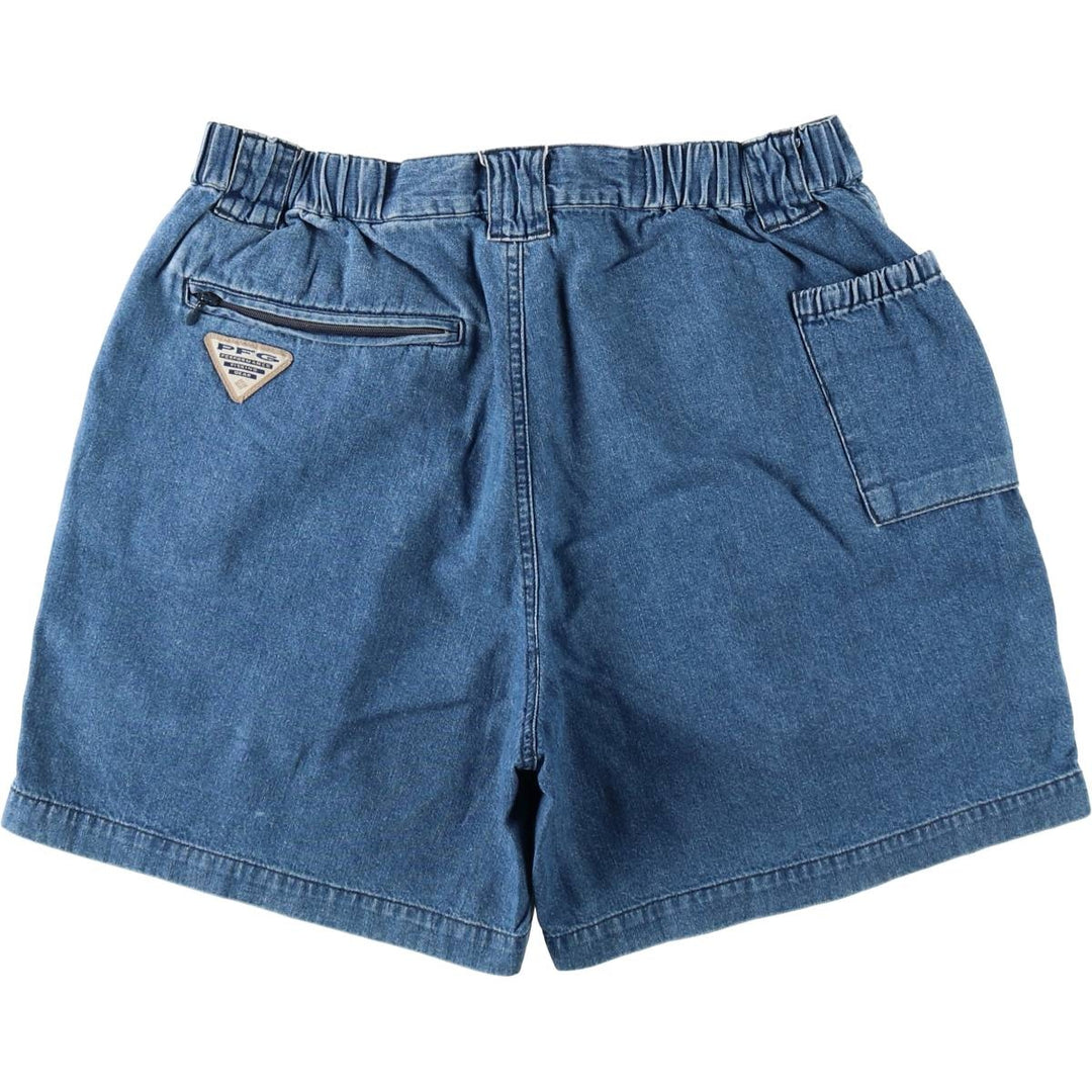 2000'S Columbia PFG Denim Shorts, Women's XL (W31 equivalent) cotton blue type Vintage Second Hand