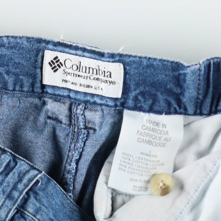 2000'S Columbia PFG Denim Shorts, Women's XL (W31 equivalent) cotton blue type Vintage Second Hand