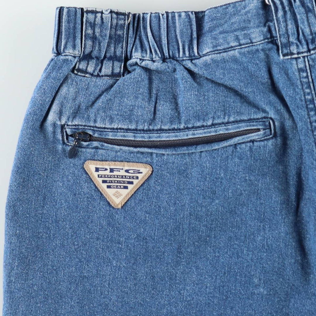 2000'S Columbia PFG Denim Shorts, Women's XL (W31 equivalent) cotton blue type Vintage Second Hand