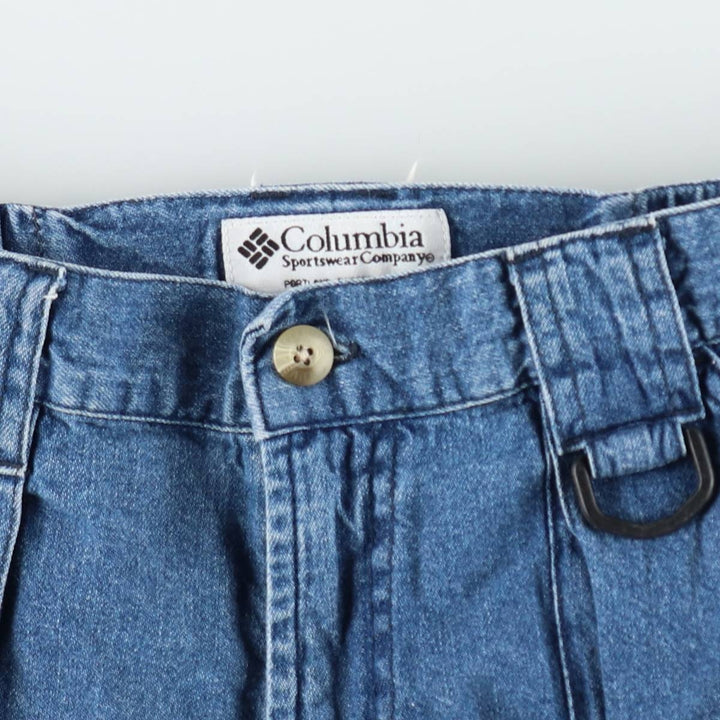 2000'S Columbia PFG Denim Shorts, Women's XL (W31 equivalent) cotton blue type Vintage Second Hand