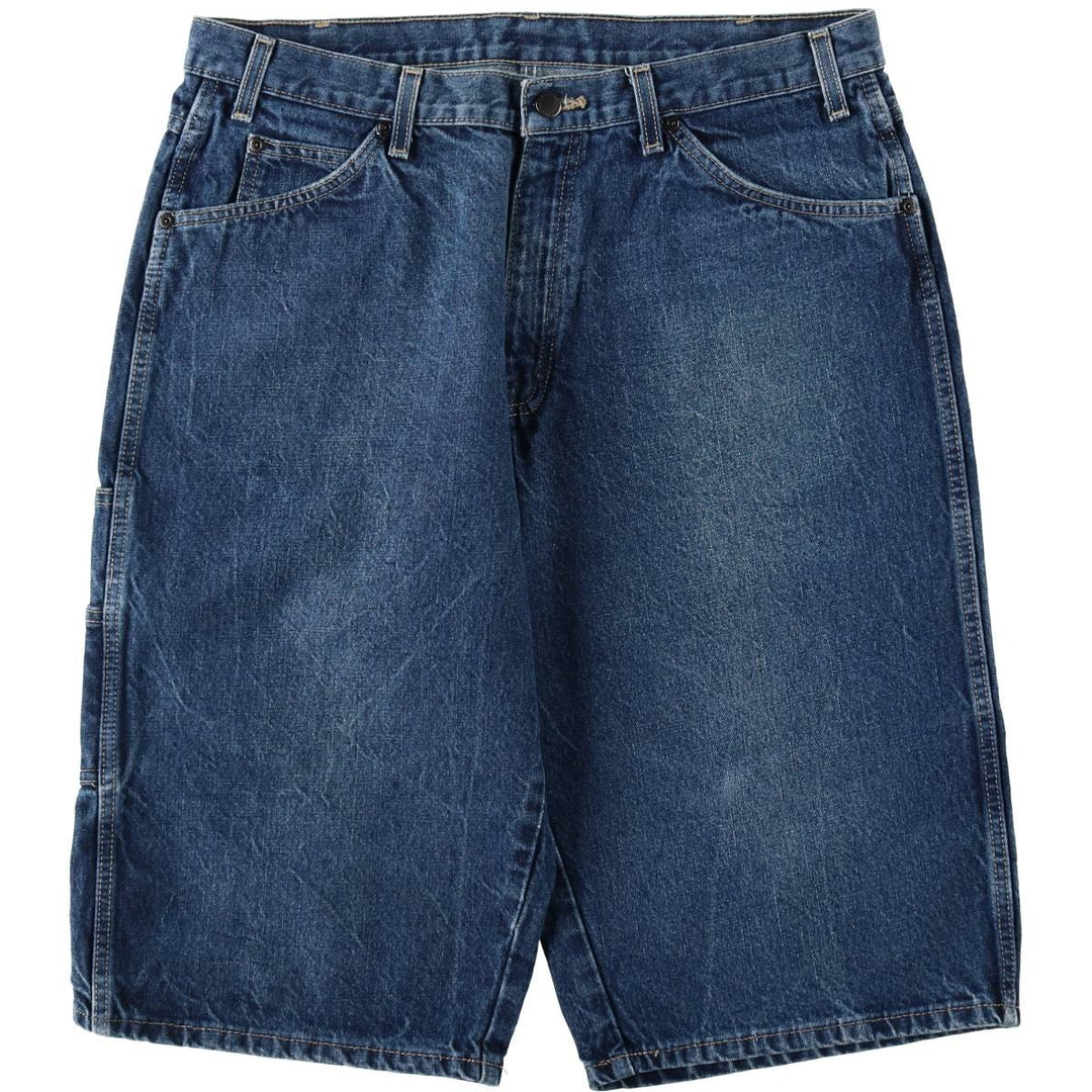 Dickies denim shorts, men's size W36 (approx.) cotton blue type Vintage Second Hand
