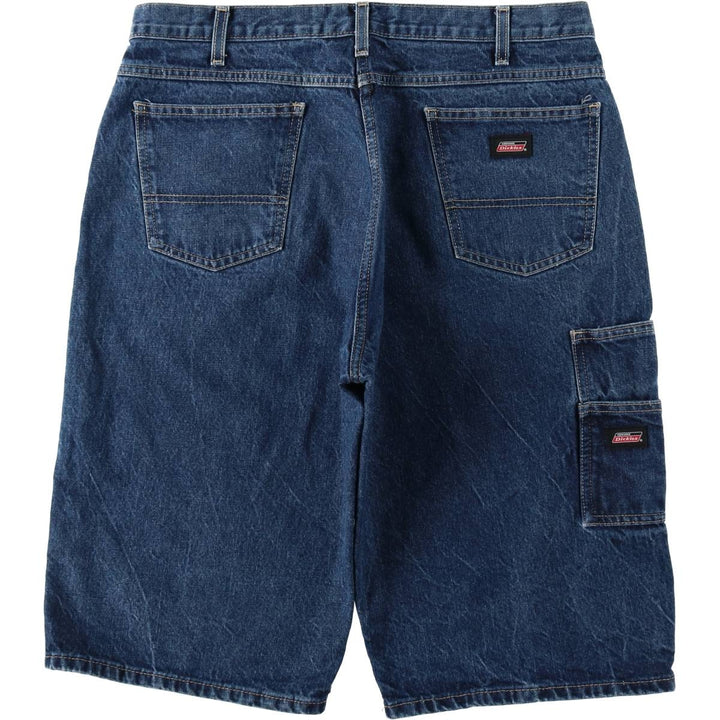 Dickies denim shorts, men's size W36 (approx.) cotton blue type Vintage Second Hand