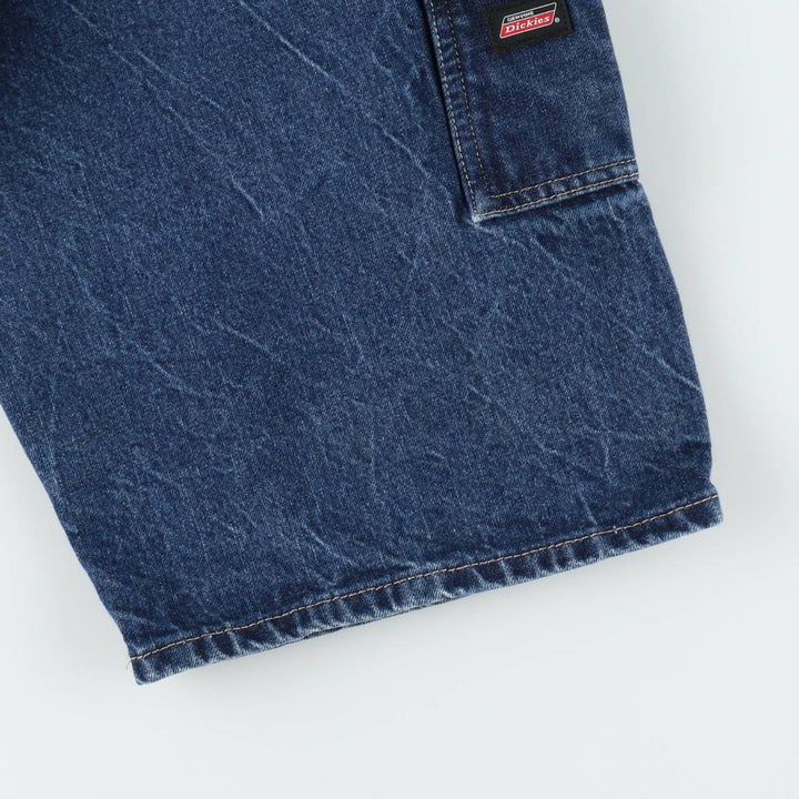 Dickies denim shorts, men's size W36 (approx.) cotton blue type Vintage Second Hand