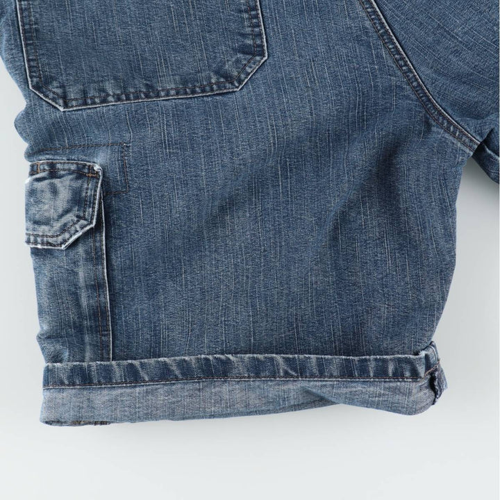 Wrangler denim cargo shorts, men's size W34 (approx.) cotton blue type Vintage Second Hand