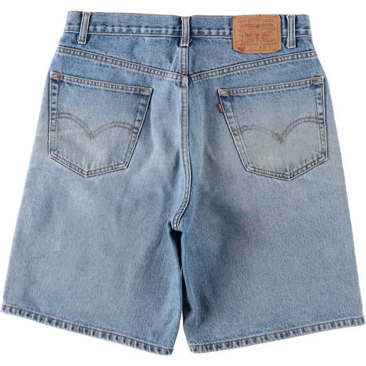 Levi's 550 Relaxed Fit Denim Shorts, Men's Size W34 cotton blue type Vintage Second Hand