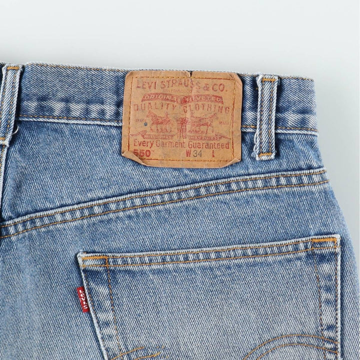Levi's 550 Relaxed Fit Denim Shorts, Men's Size W34 cotton blue type Vintage Second Hand