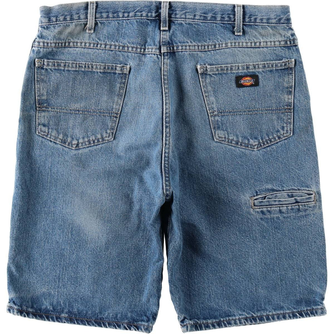 Dickies denim shorts, men's size W37 (approx.) cotton blue type Vintage Second Hand