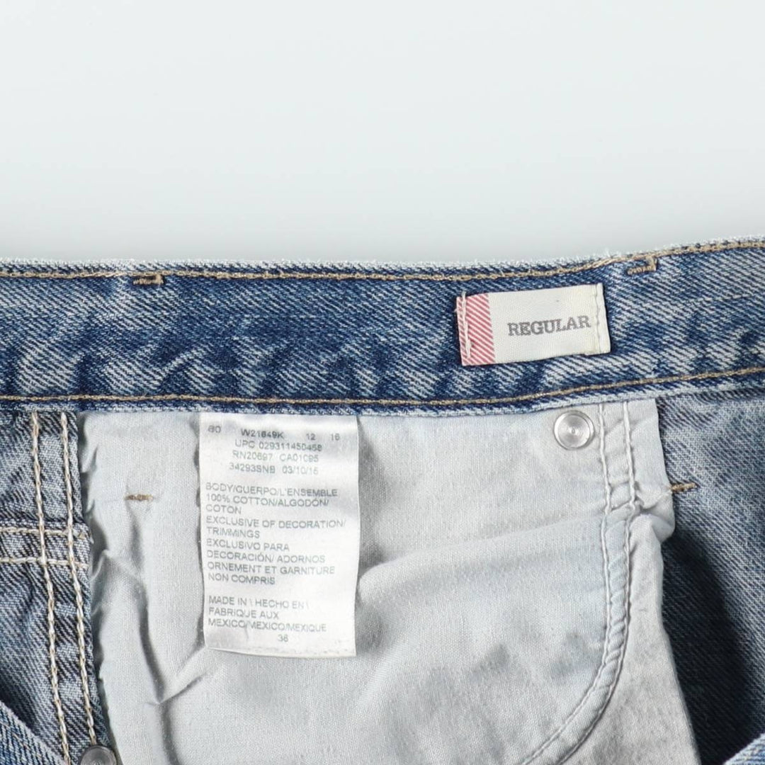 Dickies denim shorts, men's size W37 (approx.) cotton blue type Vintage Second Hand