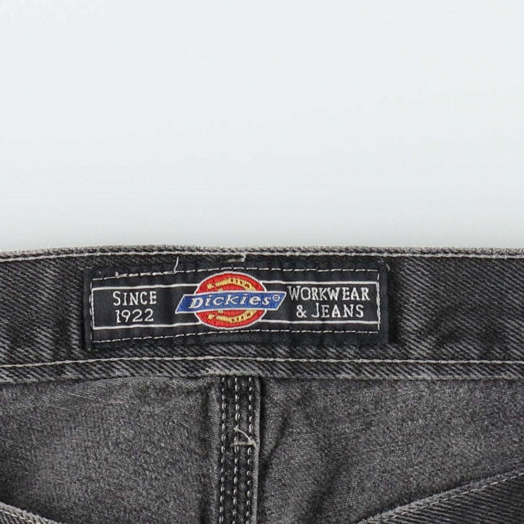 Dickies denim painter shorts, half pants, men's, w35 equivalent unclear black type Vintage Second Hand