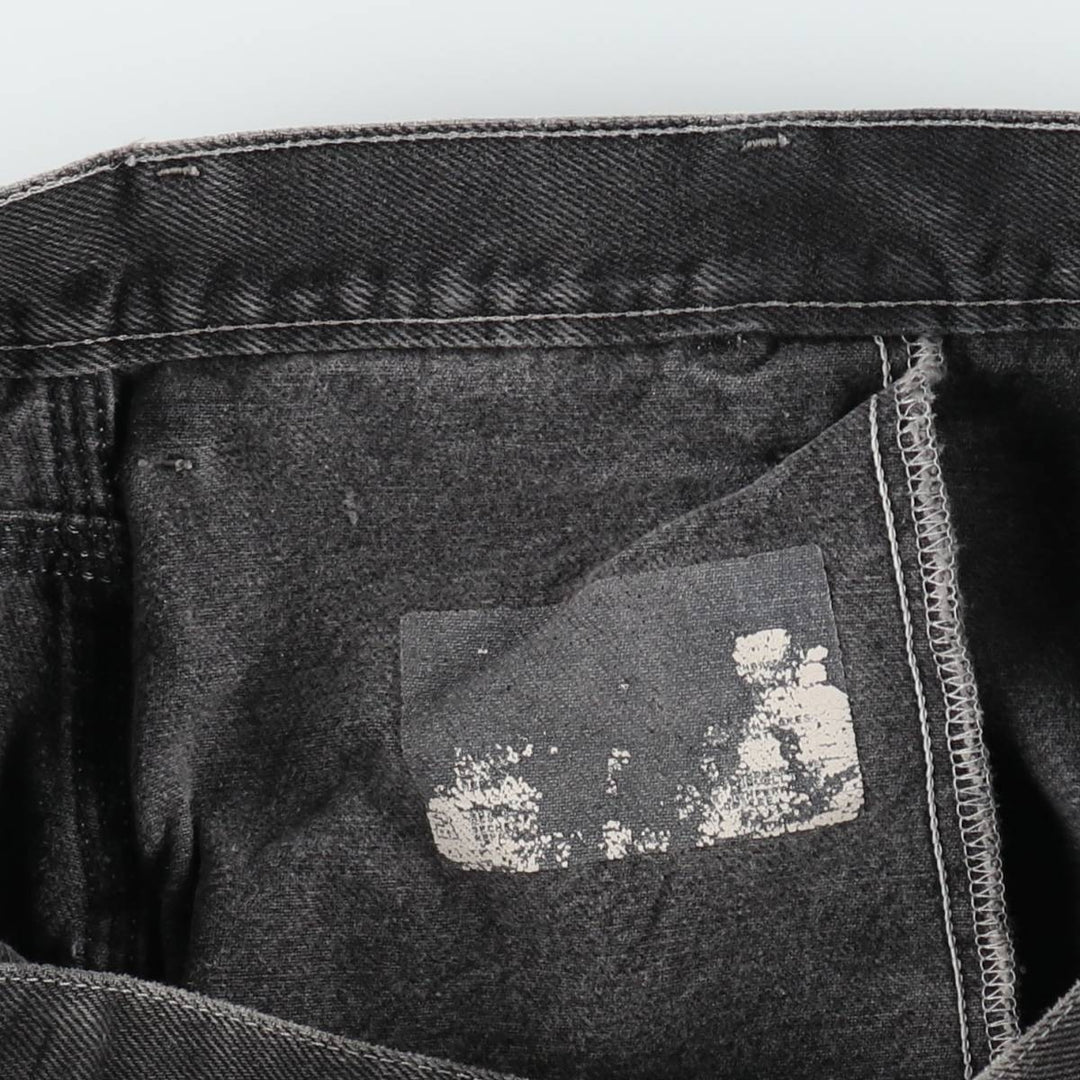 Dickies denim painter shorts, half pants, men's, w35 equivalent unclear black type Vintage Second Hand