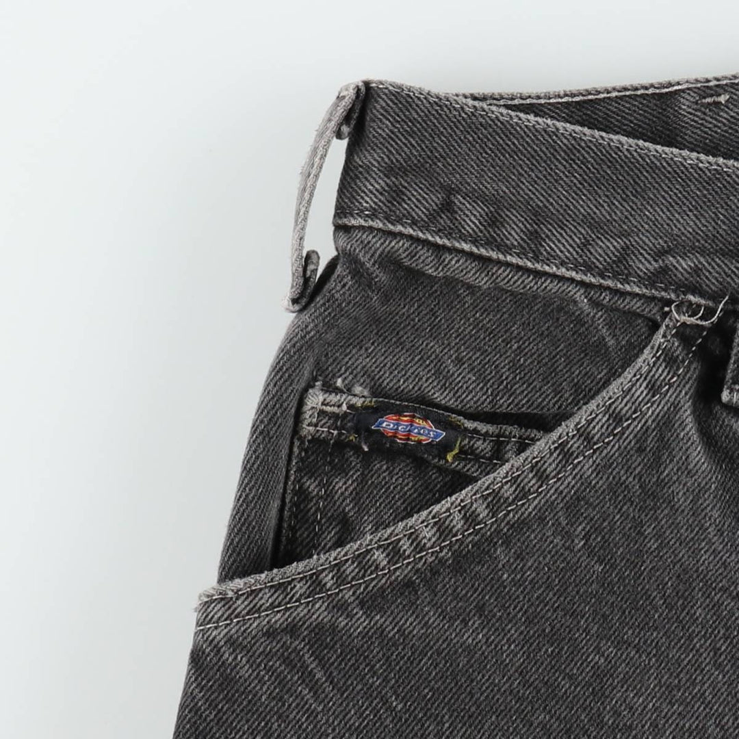 Dickies denim painter shorts, half pants, men's, w35 equivalent unclear black type Vintage Second Hand