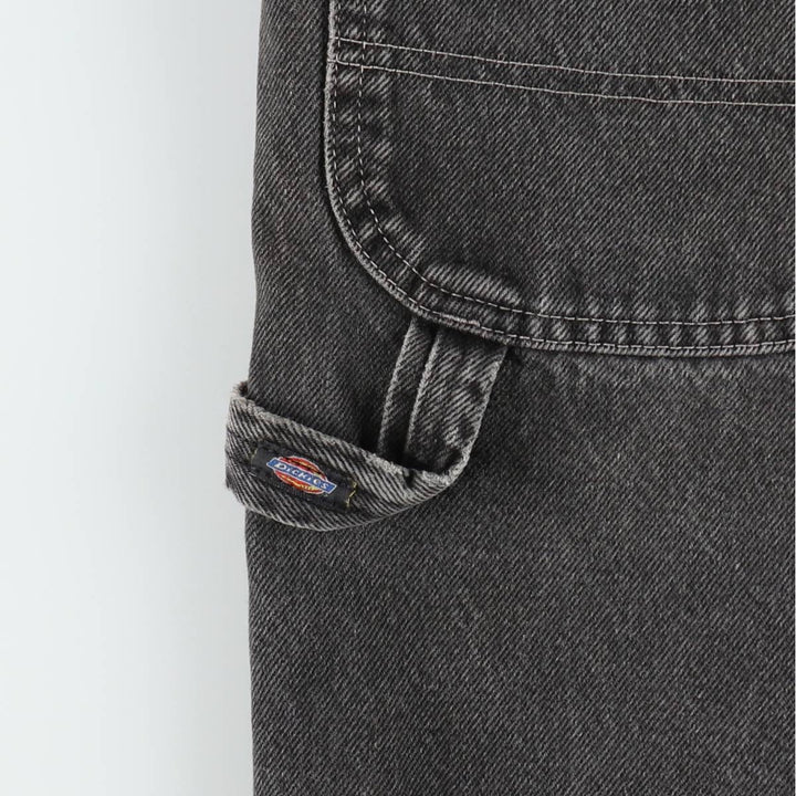 Dickies denim painter shorts, half pants, men's, w35 equivalent unclear black type Vintage Second Hand