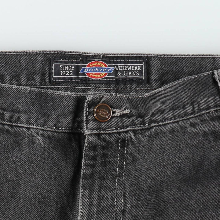 Dickies denim painter shorts, half pants, men's, w35 equivalent unclear black type Vintage Second Hand