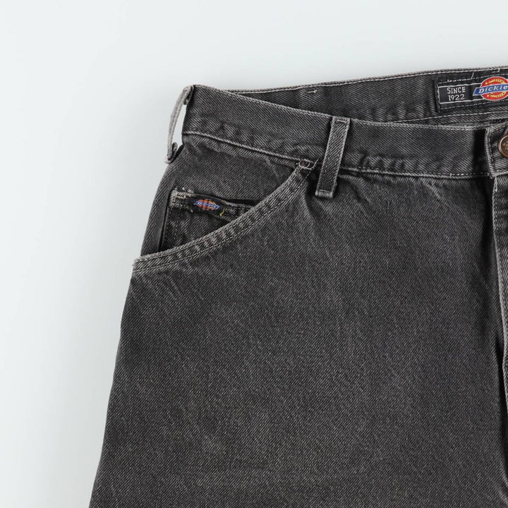 Dickies denim painter shorts, half pants, men's, w35 equivalent unclear black type Vintage Second Hand