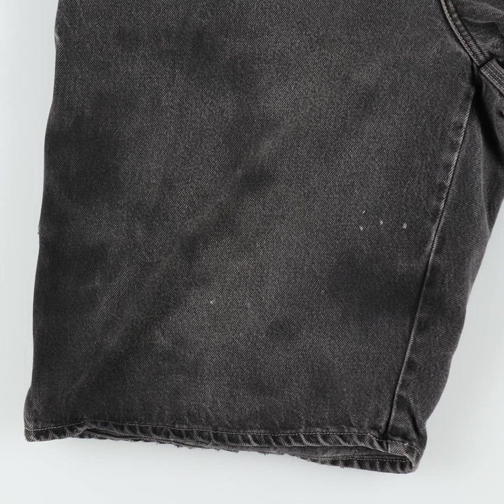 Dickies denim painter shorts, half pants, men's, w35 equivalent unclear black type Vintage Second Hand