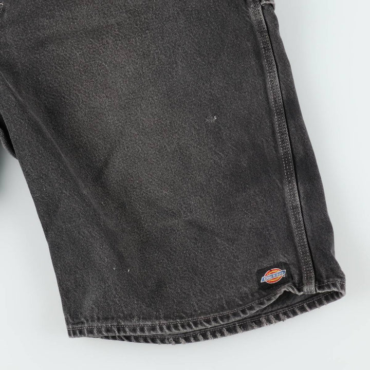 Dickies denim painter shorts, half pants, men's, w35 equivalent unclear black type Vintage Second Hand