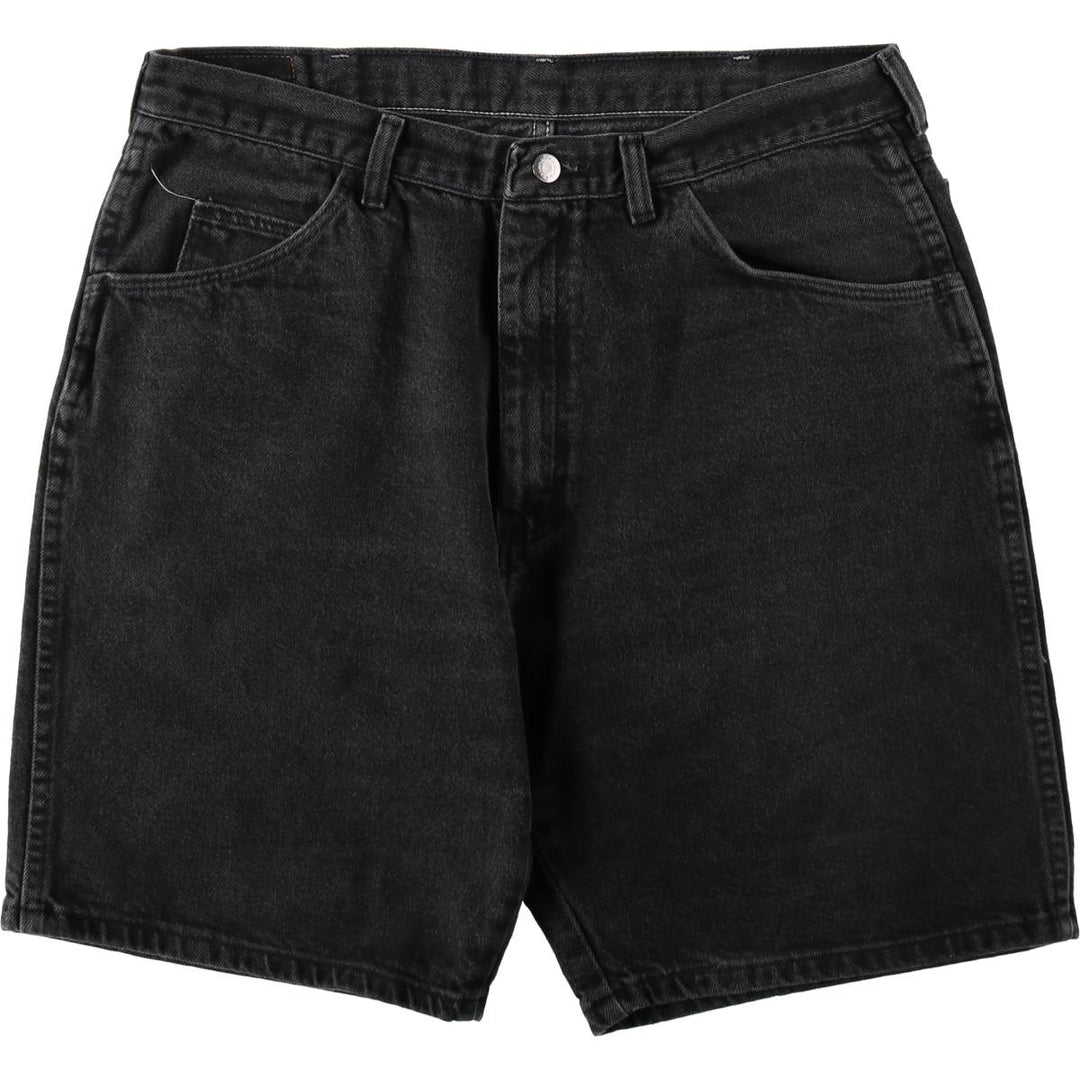 Wrangler Black Denim Shorts for Men, W35 unclear black type Vintage Second Hand
