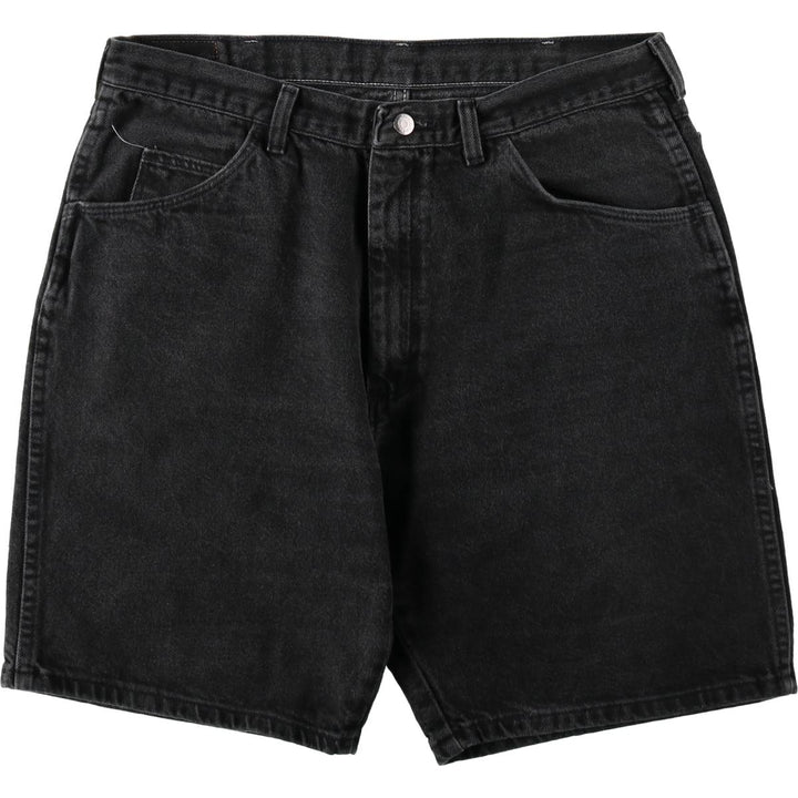 Wrangler Black Denim Shorts for Men, W35 unclear black type Vintage Second Hand