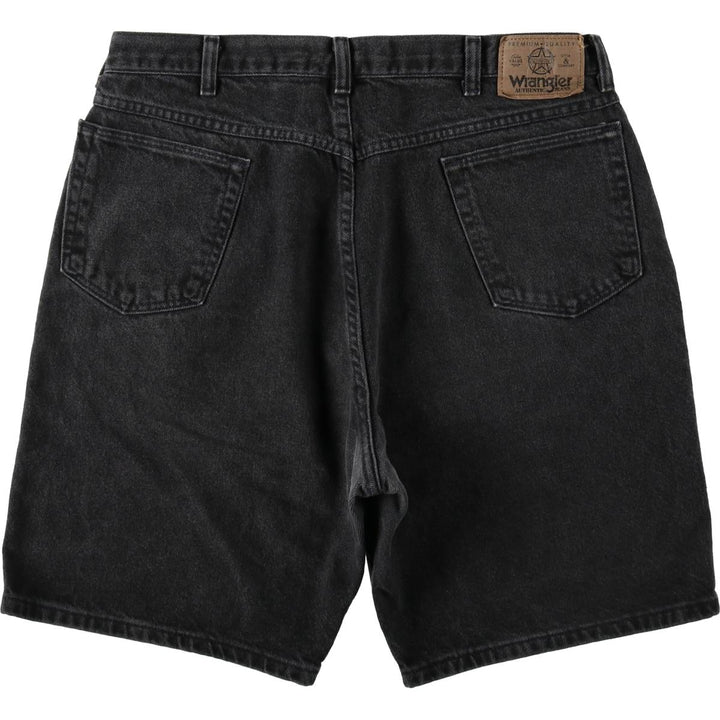 Wrangler Black Denim Shorts for Men, W35 unclear black type Vintage Second Hand