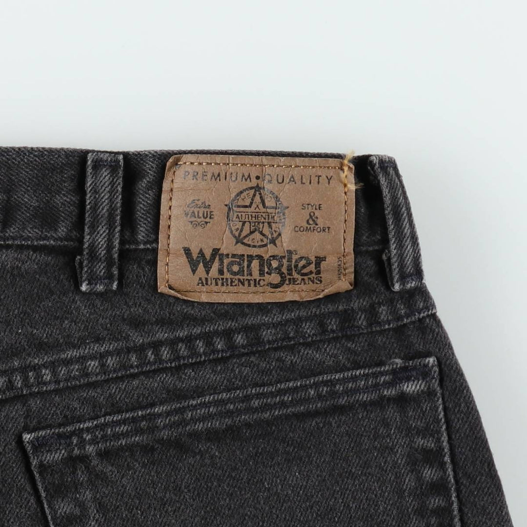 Wrangler Black Denim Shorts for Men, W35 unclear black type Vintage Second Hand