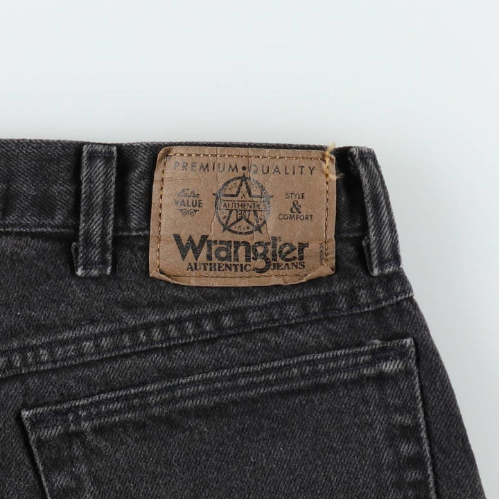 Wrangler Black Denim Shorts for Men, W35 unclear black type Vintage Second Hand