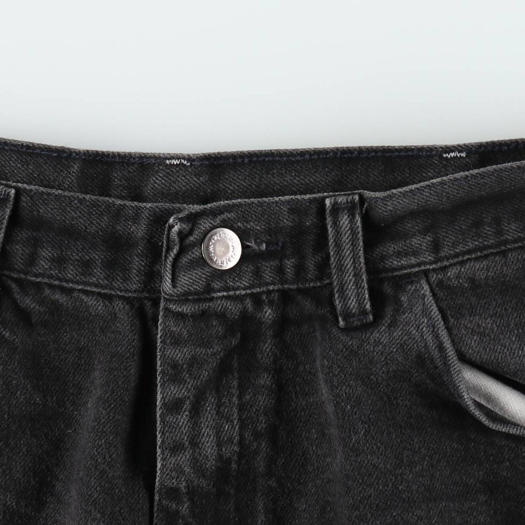 Wrangler Black Denim Shorts for Men, W35 unclear black type Vintage Second Hand