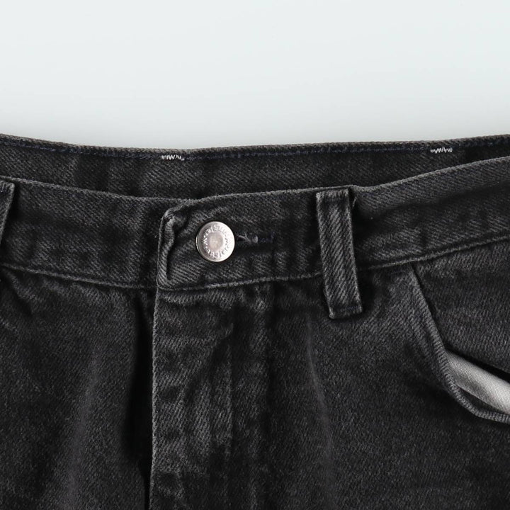 Wrangler Black Denim Shorts for Men, W35 unclear black type Vintage Second Hand