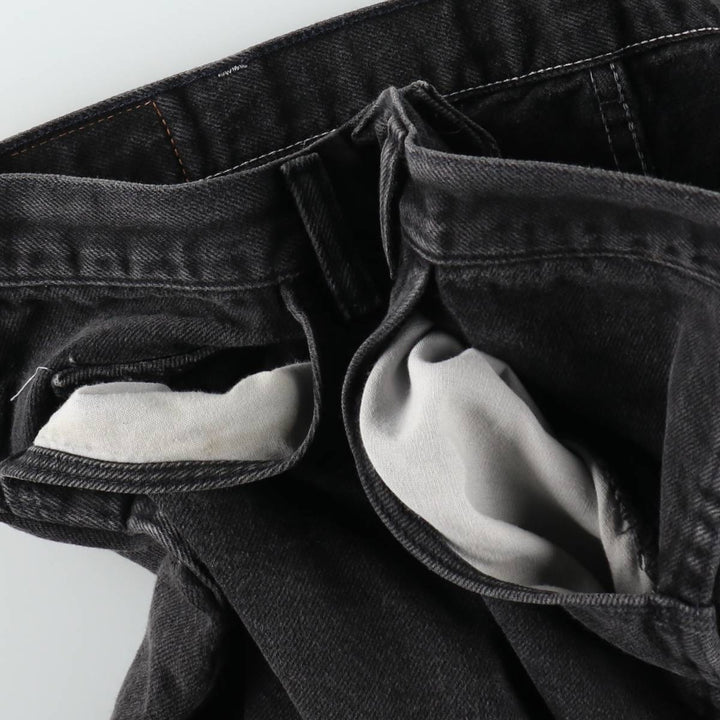 Wrangler Black Denim Shorts for Men, W35 unclear black type Vintage Second Hand