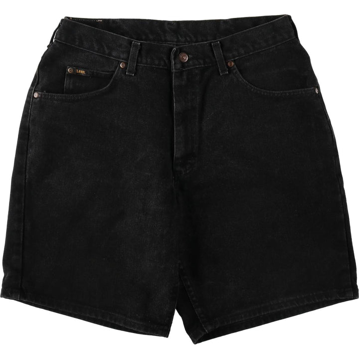 90'S Lee Black Denim Shorts, Men's Size W33 (approx.), Vintage cotton black type Vintage Second Hand