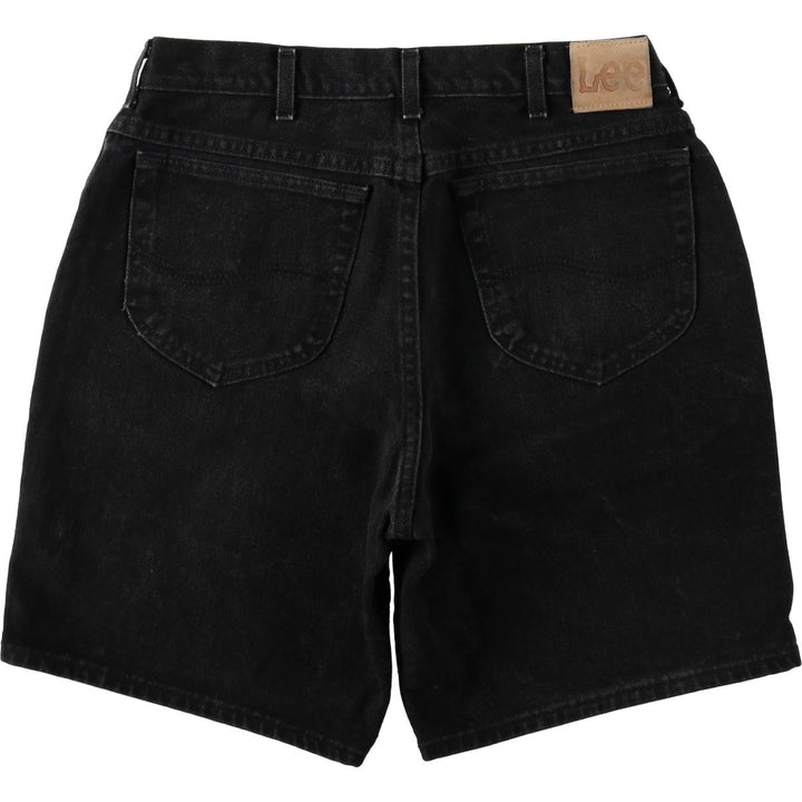 90'S Lee Black Denim Shorts, Men's Size W33 (approx.), Vintage cotton black type Vintage Second Hand